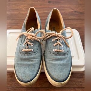 Vintage Keds Women’s Anchor Chambray Canvas Sneakers Size 7M